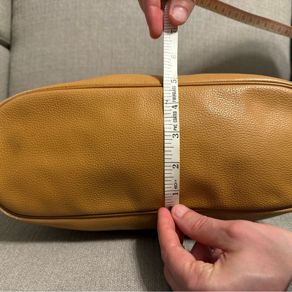 Longchamp Vintage Au Sultan Camel Leather Crossbody Bag Made in France - Picture 12 of 15